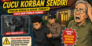 Viral di Bogor, Pelaku Pencurian Rumah Ternyata Cucu Korban Sendiri, Polisi Ungkap Fakta Mengejutkan di Balik Rekaman CCTV
