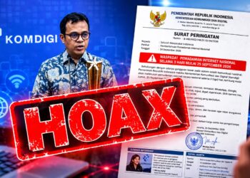 Hoaks Pemadaman Internet Nasional 25–27 September 2026, Komdigi Pastikan Layanan Tetap Normal
