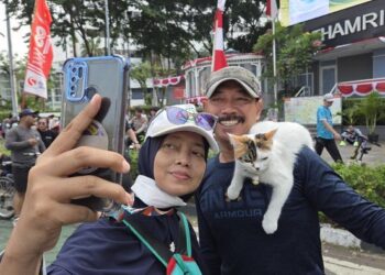 Bukan Artis, Kucing Telon Justru Jadi Pusat Perhatian di CFD Bundaran HI