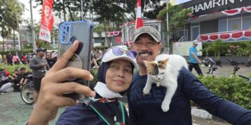 Bukan Artis, Kucing Telon Justru Jadi Pusat Perhatian di CFD Bundaran HI