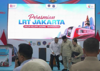 LRT Kelapa Gading–Manggarai Resmi Beroperasi, Prabowo: Manggarai Jadi Simpul Transportasi