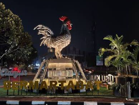 Tugu Ayam Pelung dari Ratusan Knalpot Bising Diresmikan di Cianjur